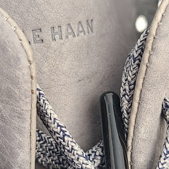 Cole Haan ZEROGRAND Perforated Oxford Marine Grey Nubuck Mens Size 11 - Picture 12 of 16